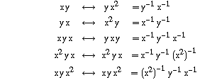 &nbsp;&nbsp;&nbsp;&nbsp;&nbsp;&nbsp;&nbsp;&nbsp;                                                                                                                          2                                                          -1  -1                                                  x y                                                        <-->                                                 y x                                                        �� y   x   &nbsp;&nbsp;&nbsp;&nbsp;                                                                                                                                                                          2                                                            -1  -1                                                  y x                                                        <-->                                                 x  y                                                       �� x   y   &nbsp;&nbsp;&nbsp;&nbsp;                                                                                                                                                                                                                                       -1  -1  -1                                                  x y x                                                      <-->                                                 y x y                                                      �� x   y   x   &nbsp;&nbsp;&nbsp;&nbsp;&nbsp;&nbsp;&nbsp;                                                    2                                                                                                                     2                                                            -1  -1   2 -1                                                  x  y x                                                     <-->                                                 x  y x                                                     �� x   y   (x )                                                        2                                                                                                                     2                                                         2 -1  -1  -1                                                  x y x                                                      <-->                                                 x y x                                                      �� (x )   y   x