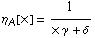 η _ A[x] = 1/(x γ + δ)