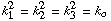 k _ 1^2 = k _ 2^2 = k _ 3^2 = k _ o