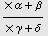 (x α + β)/(x γ + δ)