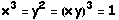 x^3 = y^2 = (x y)^3 = 1