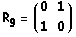 R _ g = (0   1)           1   0