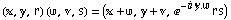 (, , r) (, , s) = ( + ,  + , e^(-i  . ) rs)
