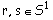 r, s ∈ S^1